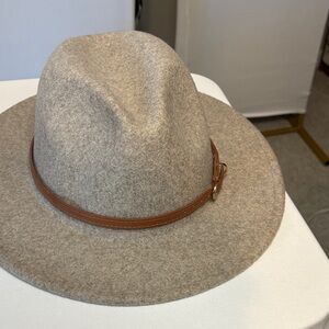 2 Classic Tan Wool Fedora Hats
